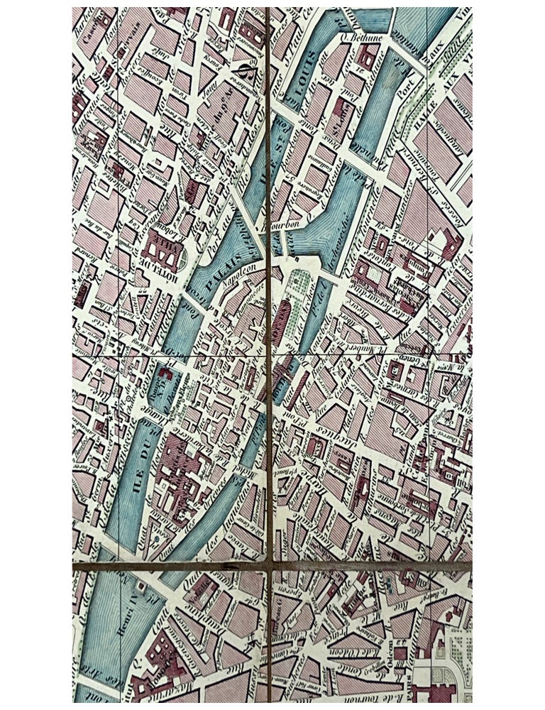 Plan de Paris fortifie et des communes environnantes