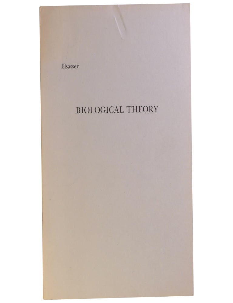 Biological Theory on a Holistic Basis