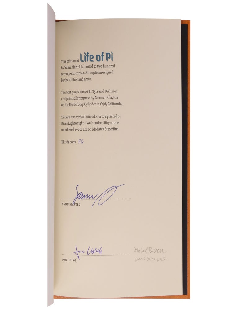 Life of Pi [Suntup PC / Book Designer's Copy]