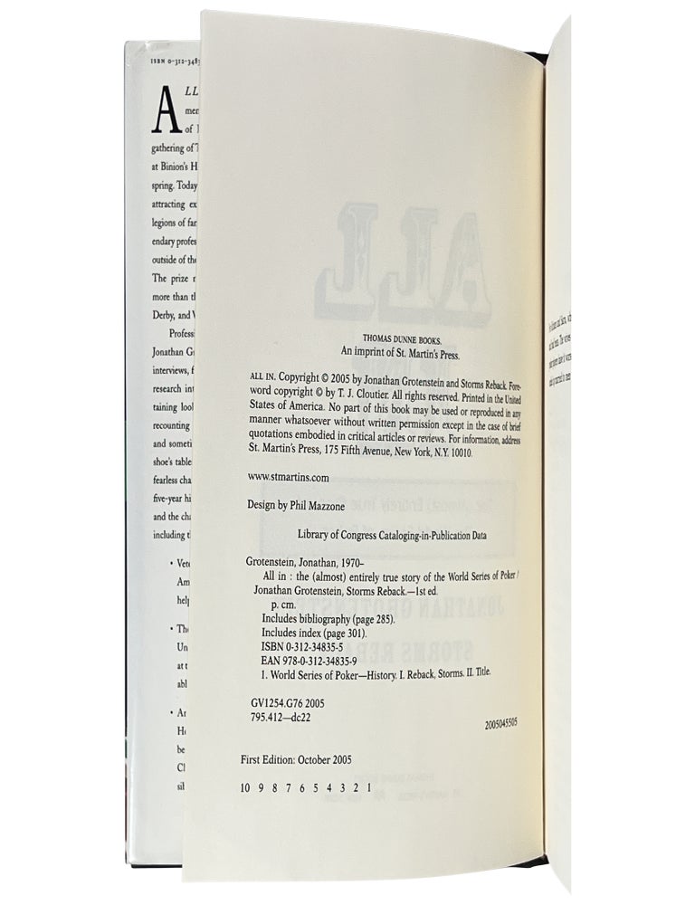 All In: The (Almost) Entirely True Story of the World Series of Poker