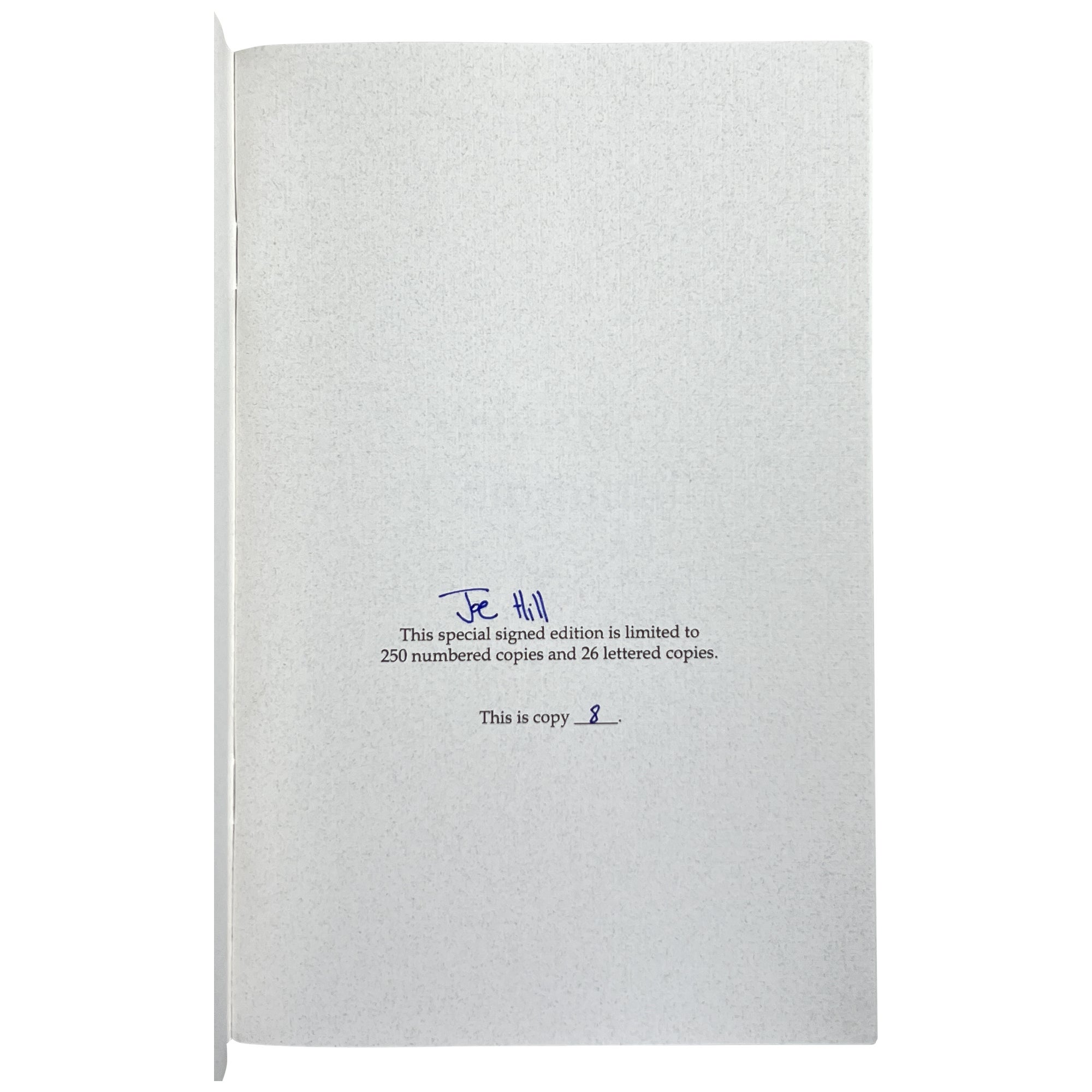 Voluntary Committal Signed, Numbered | Joe Hill, Joseph Hillstrom King ...