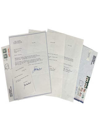 Item No: #365098 Three Typed Letters, Signed plus a Typed Note Signed to the...