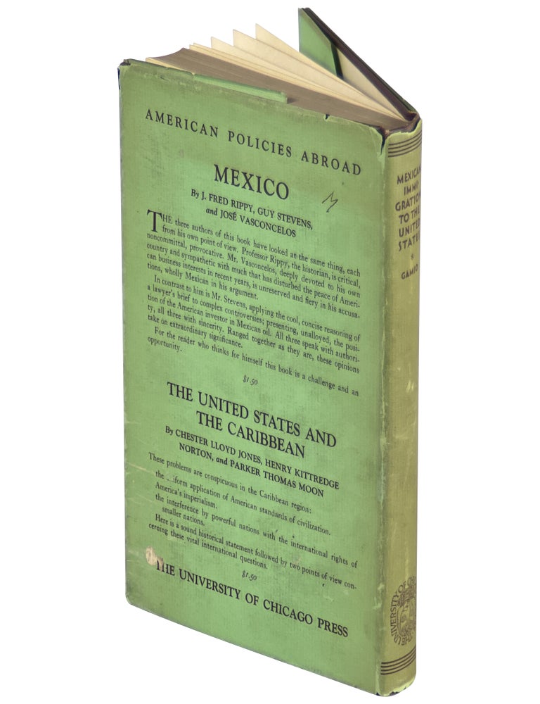 Mexican Immigration to the United States: A Study of Human Migration and Adjustment