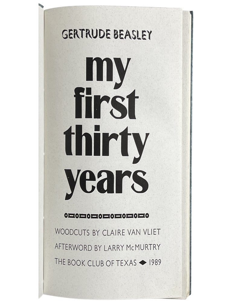My First Thirty Years