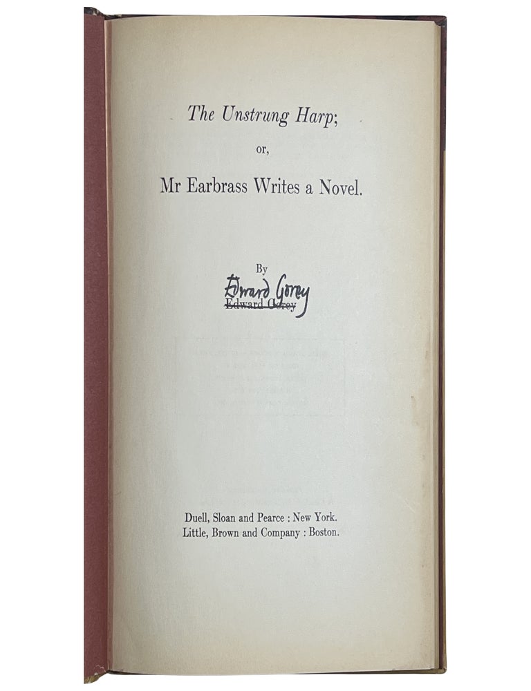 The Unstrung Harp; or, Mr Earbrass Writes a Novel