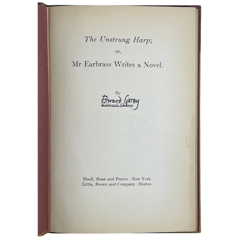 The Unstrung Harp; or, Mr Earbrass Writes a Novel