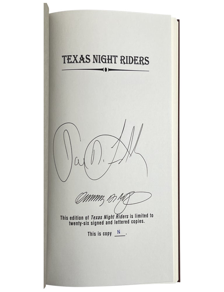 Texas Night Riders [Lettered, Signed]