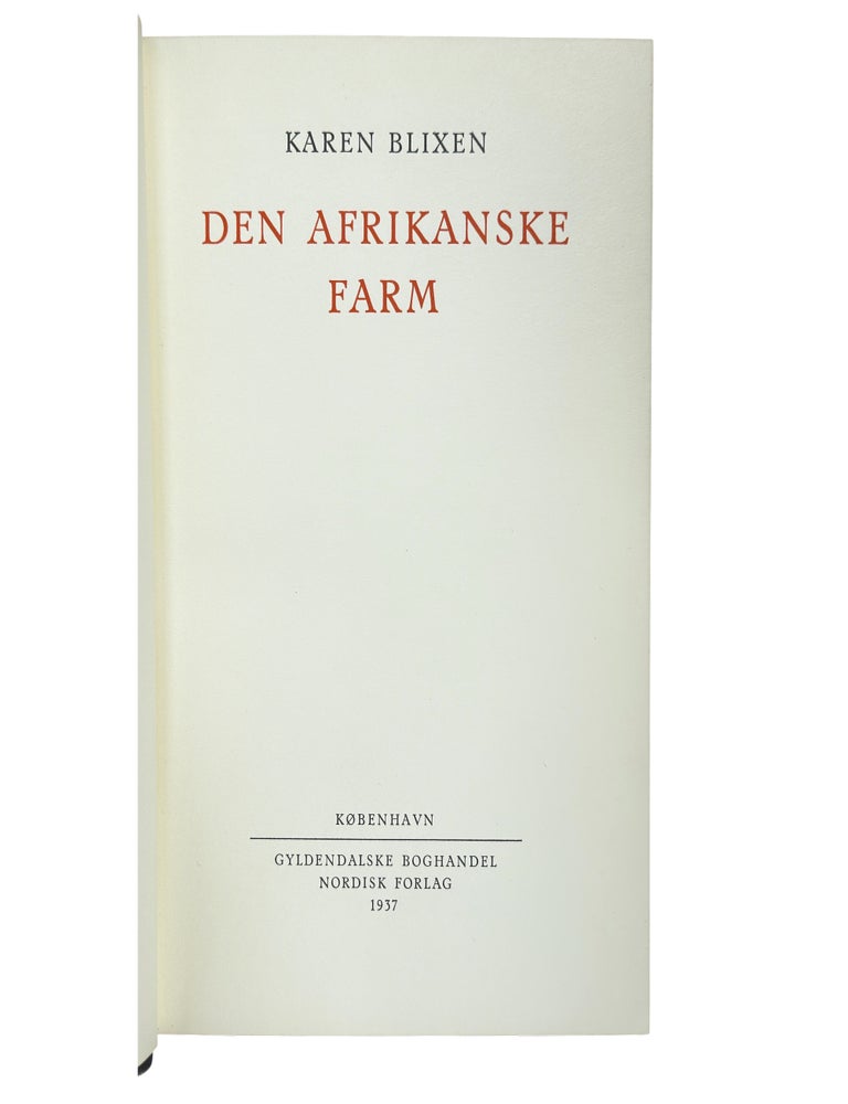 Den Afrikanske Farm (Out of Africa)