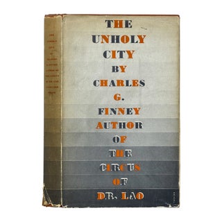 Item No: #366031 The Unholy City. Charles G. Finney