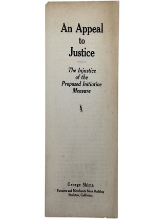 Item No: #366286 An Appeal to Justice: The Injustice of the Proposed Initiative...