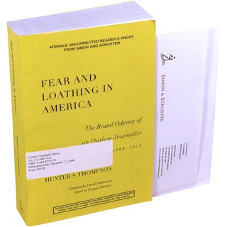 Item No: #366333 Fear and Loathing in America: The Brutal Odyssey of an Outlaw...