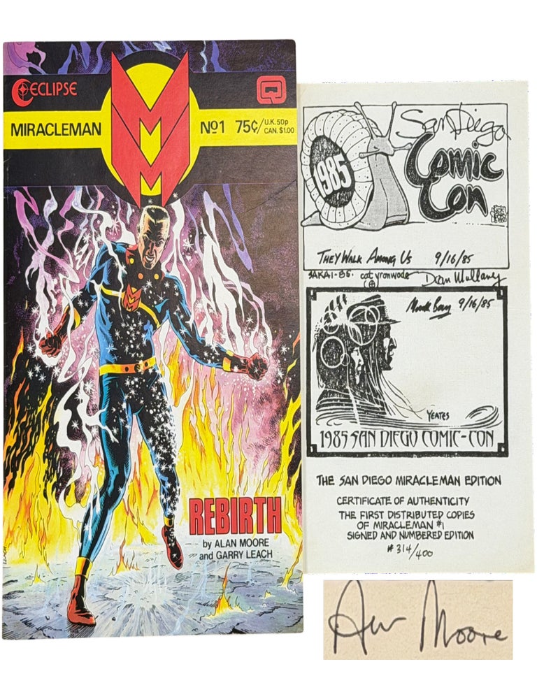 Item No: #366362 Miracleman No. 1: Rebirth [Signed, Numbered]. Alan Moore, Gary Leach.