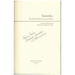 Tarumba: The Selected Poems of Jaime Sabines