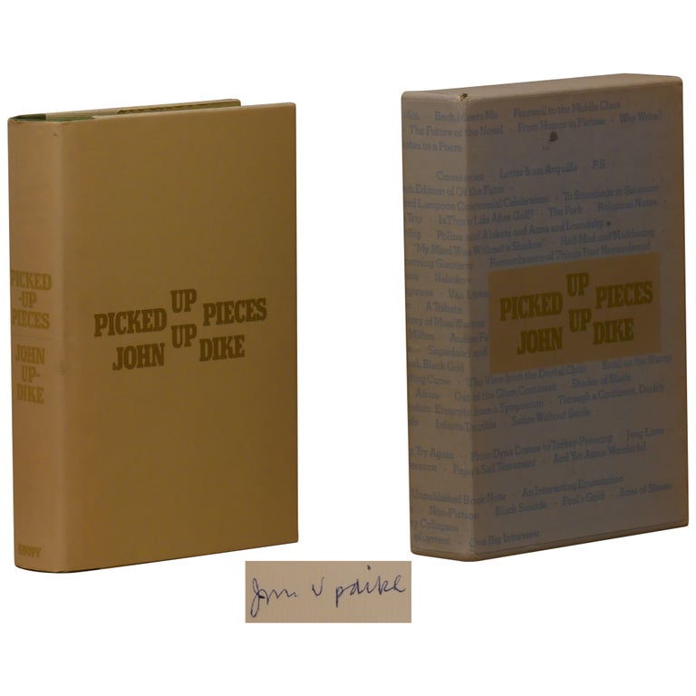 Item No: #51662 Picked-Up Pieces [Signed, Numbered]. John Updike.