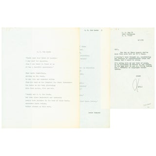Item No: #5234 O.K. for Keats [typescript poem]. Louis Simpson