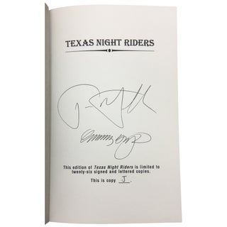 Texas Night Riders [Lettered, Signed]