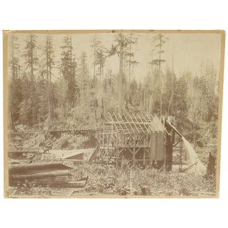 Item No: #5934 Photograph of Water-Powered Mill Near Puget Sound, Washington. A....