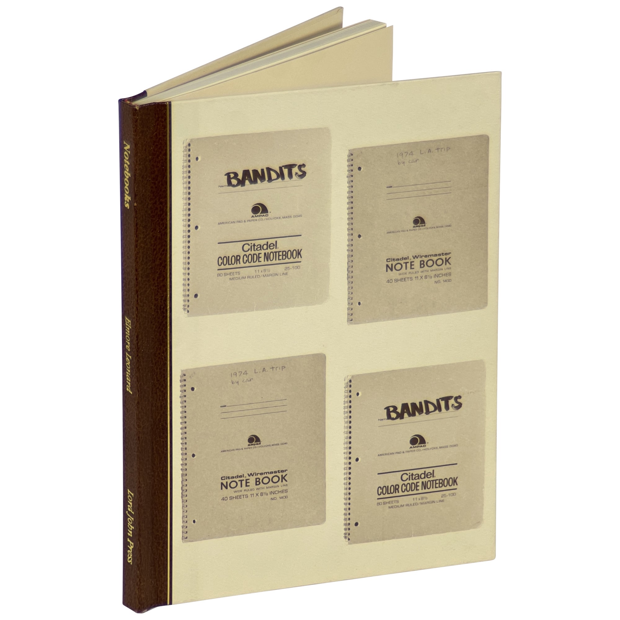 Notebooks Signed Binder's Copy | Elmore Leonard | First Edition