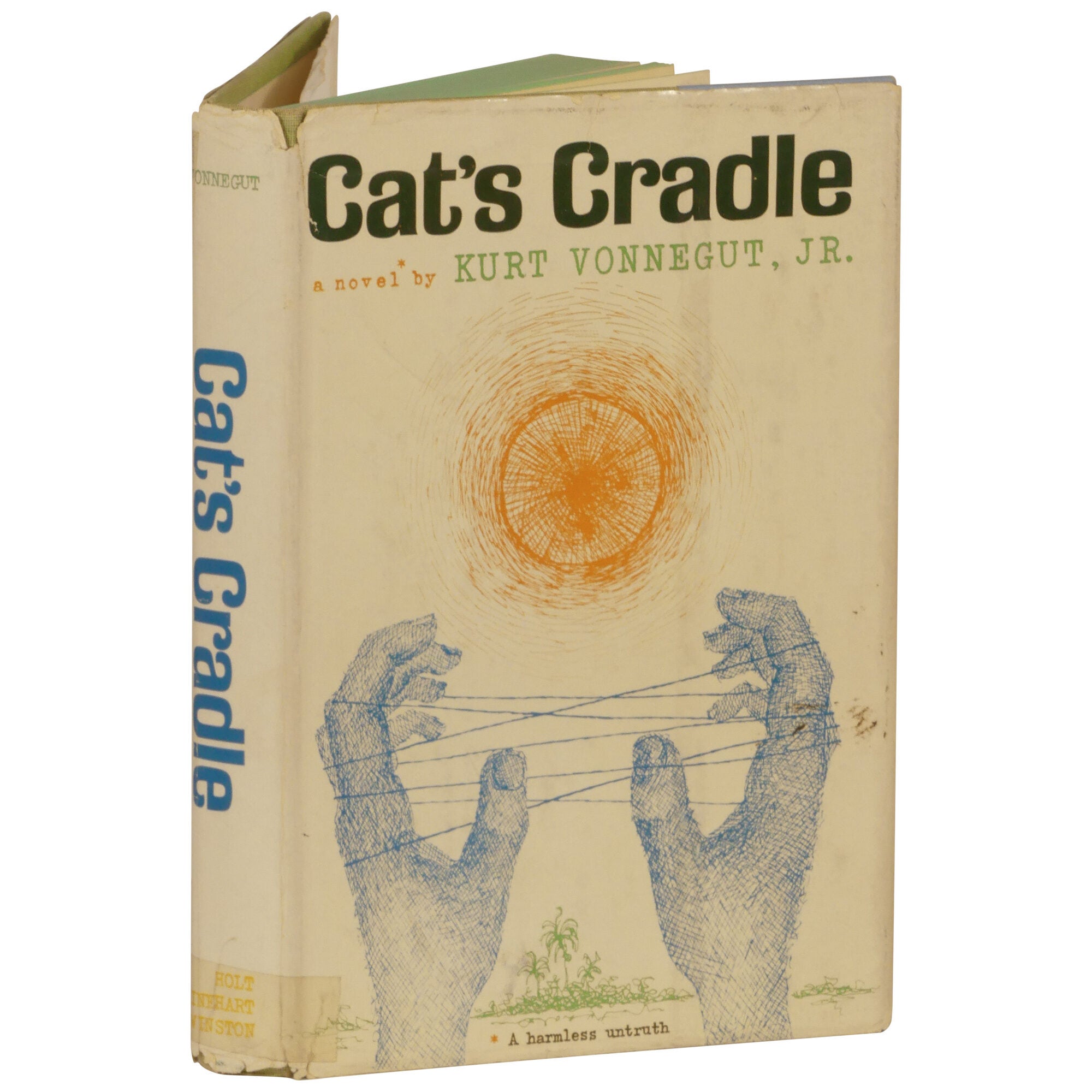 First edition cover of Cat's Cradle, featuring a minimalist design with the title and author