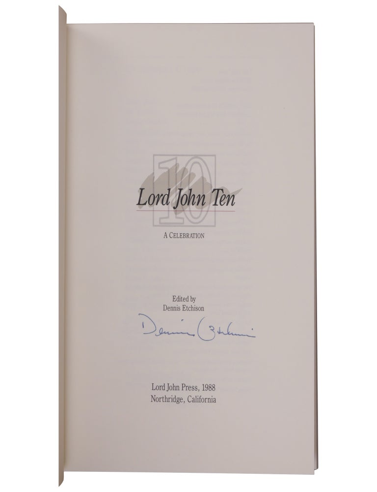Lord John Ten: A Celebration