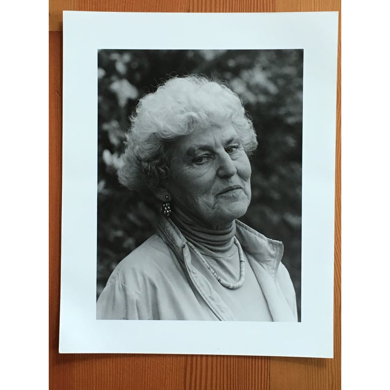 Item No: #8985 Inscribed Head and Shoulders Portrait Photograph. Tillie Olsen, Miriam Berkley.