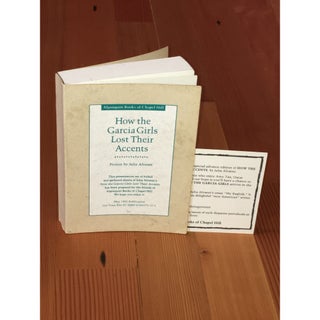 Item No: #9098 How the Garcia Girls Lost Their Accents [Proof, Inscribed]. Julia...