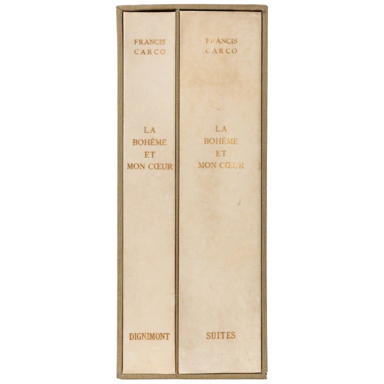 Item No: #9120 Trente poèmes de la bohème et mon coeur. Francis Carco, André Dignimont, poems, lithographs, Artist's Wife's Copy.