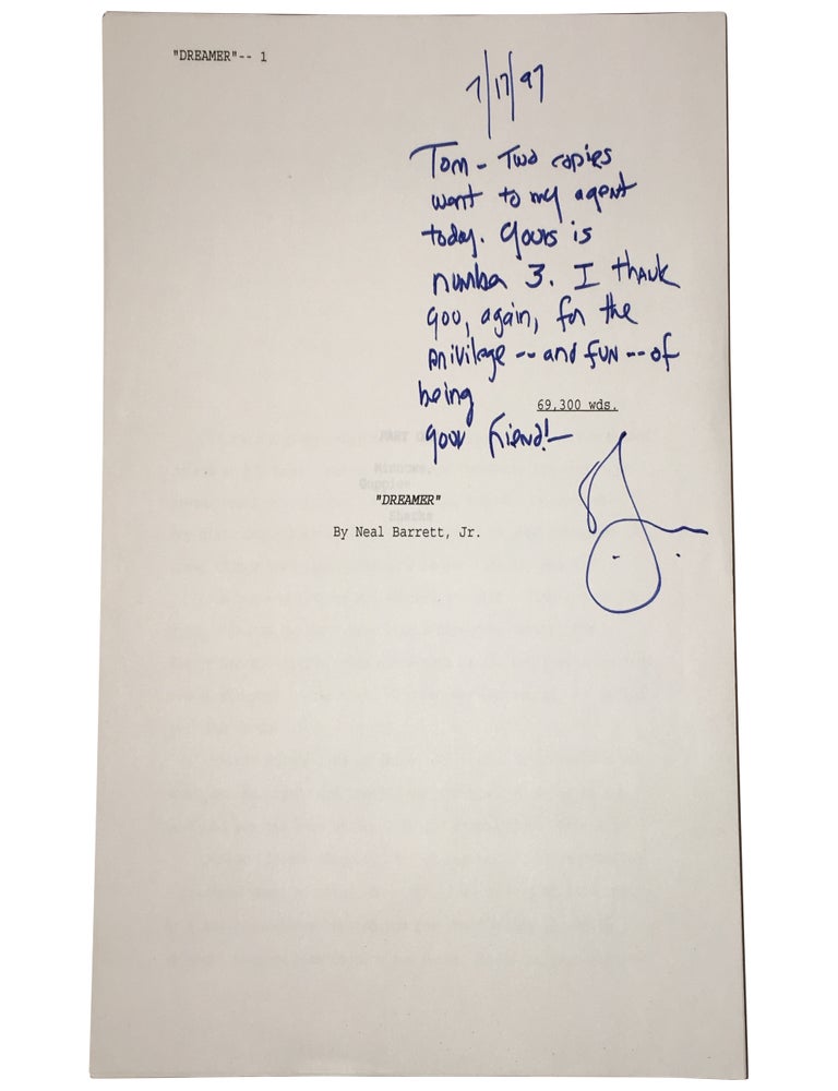 Interstate Dreams [Dedication Copy and Typescript]